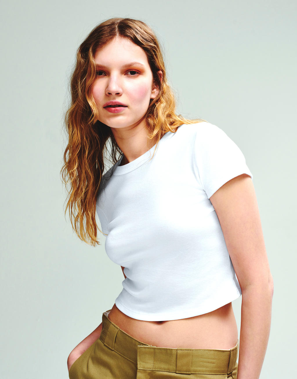 Women`s Micro Rib Baby Tee